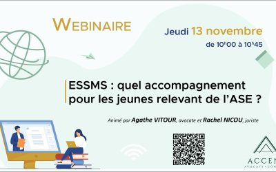 REPLAY – Webinaire du 13 novembre – ESSMS : quel accompagnement pour les jeunes relevant de l’ASE ?